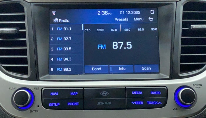 2019 Hyundai Verna 1.6 SX VTVT (O), Petrol, Manual, 36,477 km, Infotainment System