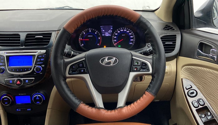 2014 Hyundai Verna FLUIDIC 1.4 CRDI CX, Diesel, Manual, 75,901 km, Steering Wheel Close Up