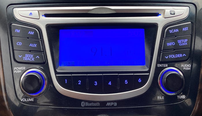 2014 Hyundai Verna FLUIDIC 1.4 CRDI CX, Diesel, Manual, 75,901 km, Infotainment System