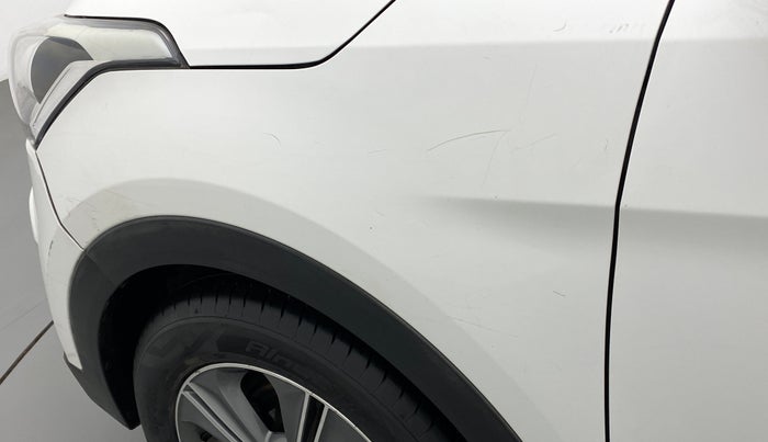 2017 Hyundai Creta SX PLUS AT 1.6 DIESEL, Diesel, Automatic, 1,00,854 km, Left fender - Minor scratches
