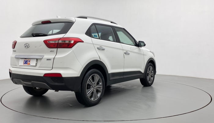 2017 Hyundai Creta SX PLUS AT 1.6 DIESEL, Diesel, Automatic, 1,00,854 km, Right Back Diagonal