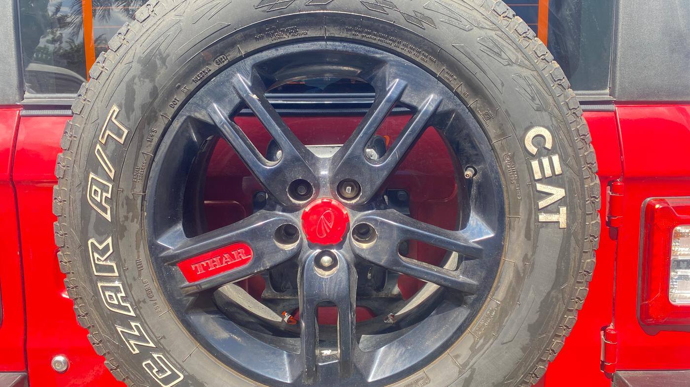 2022 Mahindra Thar LX HT PETROL 4WD MT, Petrol, Manual, 53,306 km, Spare Tyre
