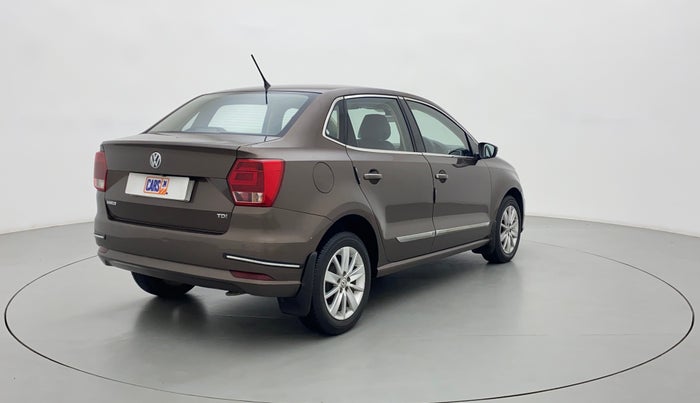 2016 Volkswagen Ameo HIGHLINE1.5L, Diesel, Manual, 1,11,610 km, Right Back Diagonal