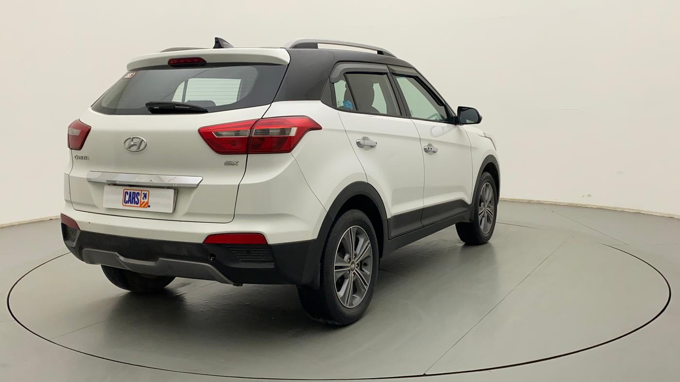 2017 Hyundai Creta SX PLUS 1.6 PETROL DUAL TONE, Petrol, Manual, 86,264 km, Right Back Diagonal