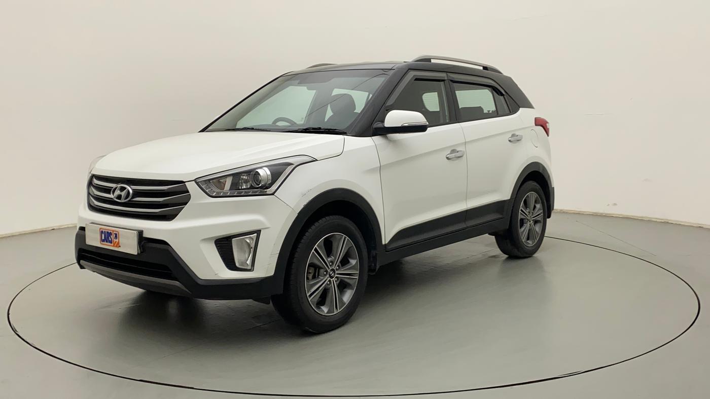 2017 Hyundai Creta SX PLUS 1.6 PETROL DUAL TONE, Petrol, Manual, 86,264 km, Left Front Diagonal