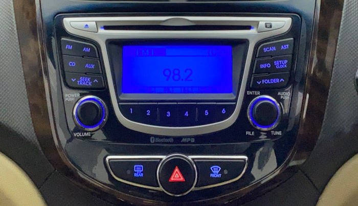 2014 Hyundai Verna FLUIDIC 1.6 VTVT SX, Petrol, Manual, 82,289 km, Infotainment System