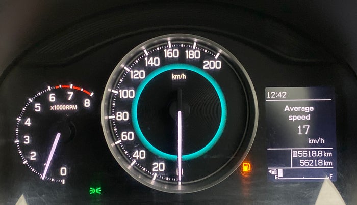 2020 Maruti IGNIS ZETA 1.2, Petrol, Manual, 56,218 km, Odometer Image