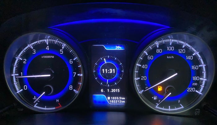 2017 Maruti Baleno ZETA PETROL 1.2, CNG, Manual, 1,02,569 km, Odometer Image