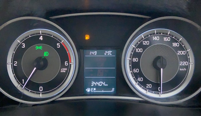 2019 Maruti Dzire ZDI, Diesel, Manual, 34,515 km, Odometer View