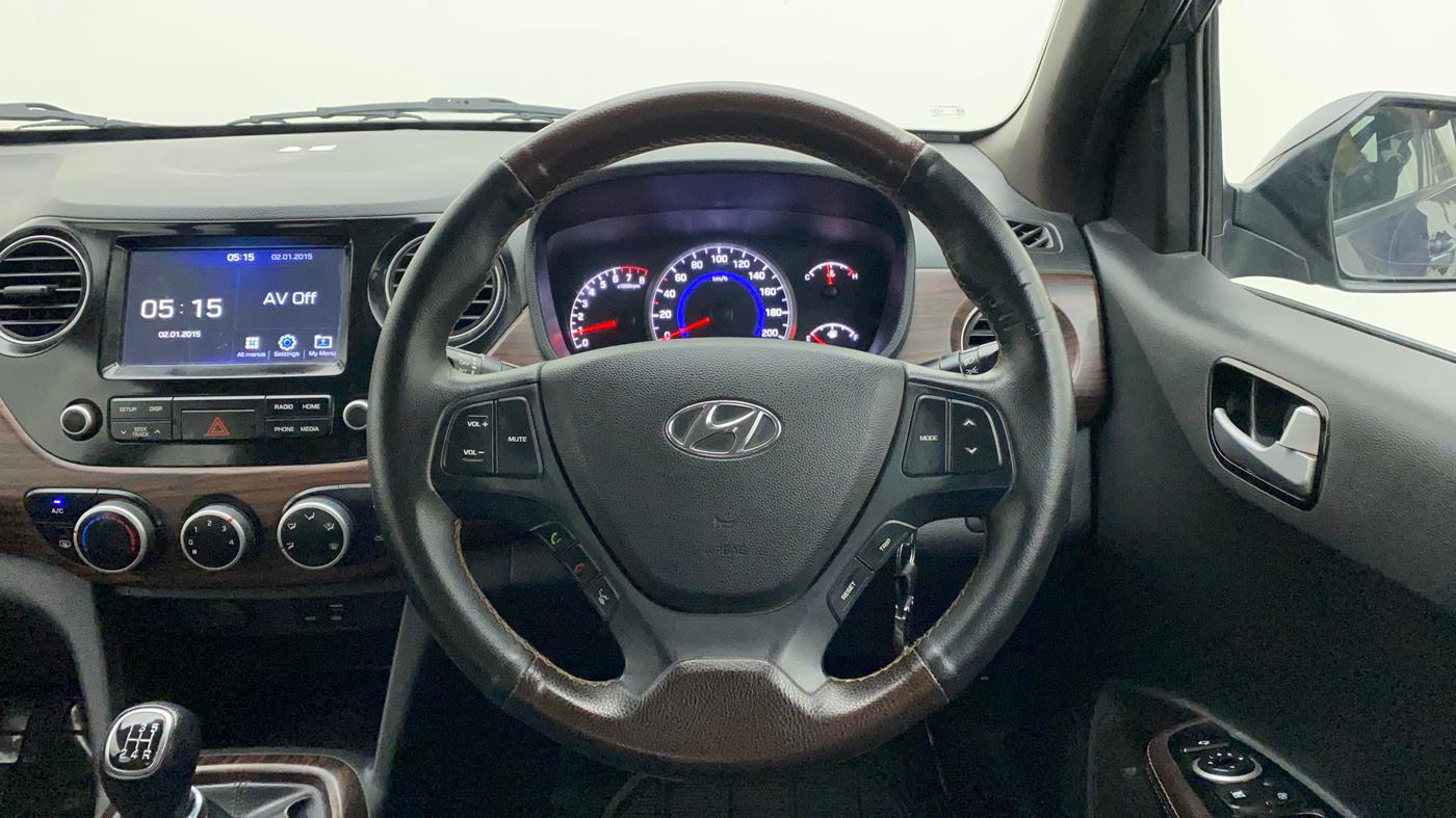 2018 Hyundai Grand i10 SPORTZ 1.2 KAPPA VTVT, Petrol, Manual, 40,814 km, Steering Wheel Close Up