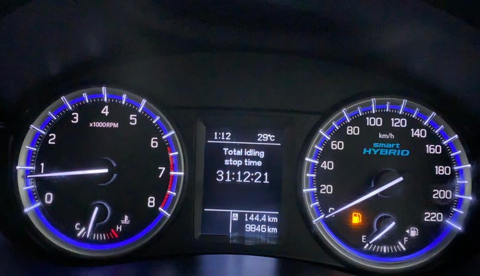 2021 Maruti S Cross ZETA 1.5, Petrol, Manual, 9,845 km, Odometer Image