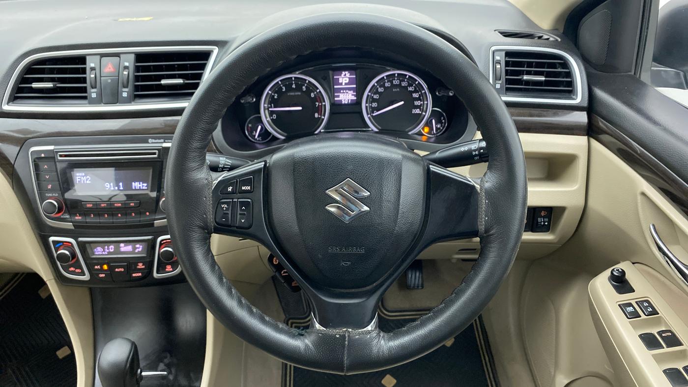 2017 Maruti Ciaz DELTA 1.4 VVT AT, Petrol, Automatic, 36,981 km, Steering Wheel Close Up