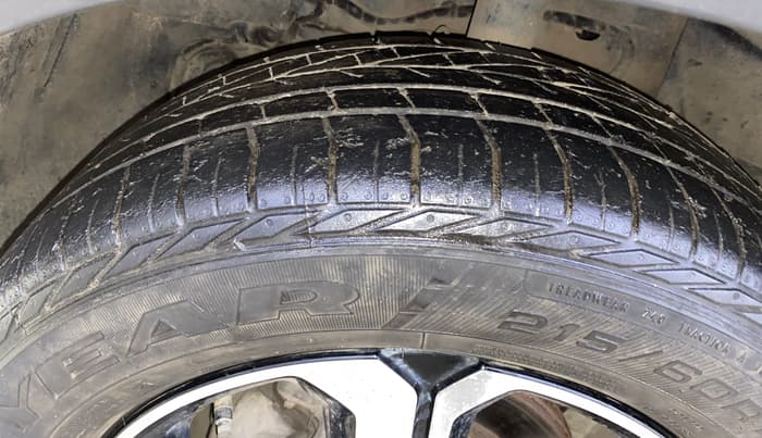2022 Tata NEXON XZ PLUS SUNROOF PETROL DUAL TONE, Petrol, Manual, 70,753 km, Left Front Tyre Tread