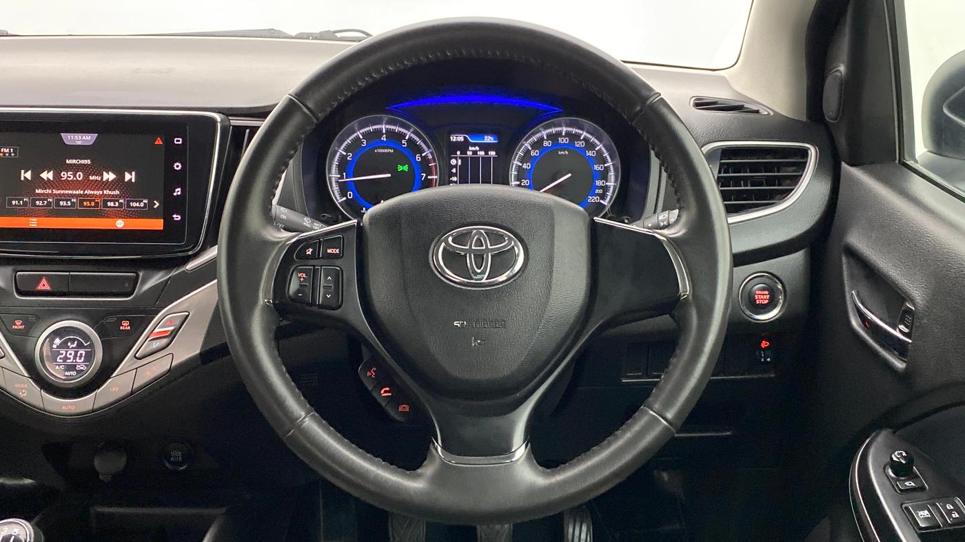 2021 Toyota Glanza V MT PETROL, Petrol, Manual, 38,224 km, Steering Wheel Close Up