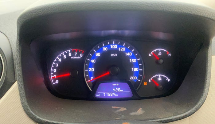 2016 Hyundai Xcent S 1.2, Petrol, Manual, 77,541 km, Odometer Image