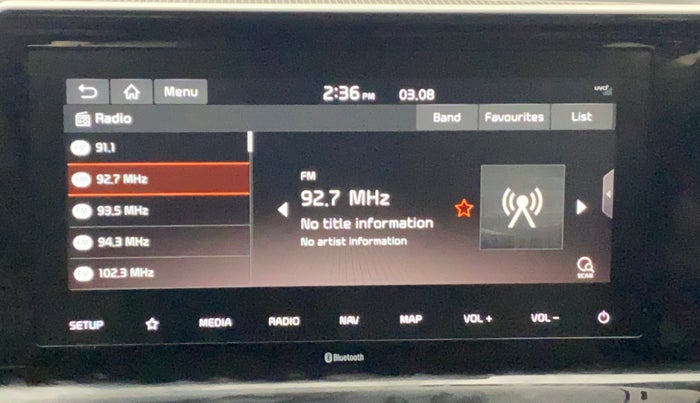 2020 KIA SELTOS HTX 1.5 PETROL, Petrol, Manual, 42,775 km, Infotainment System