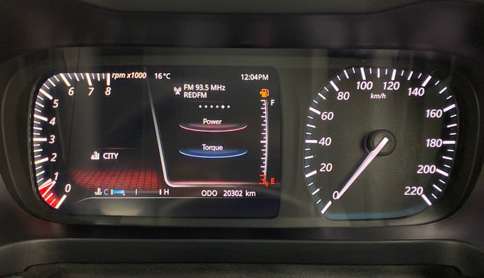 2020 Tata ALTROZ XZ 1.2, Petrol, Manual, 20,302 km, Odometer Image