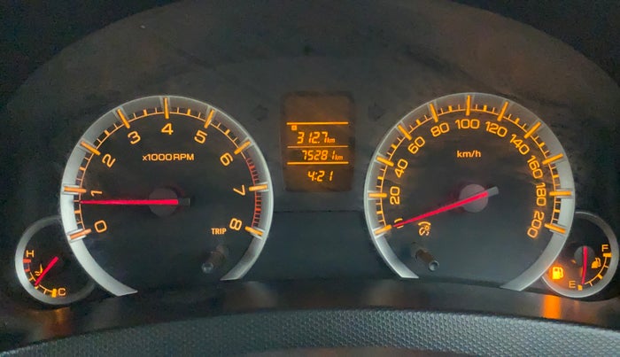 2013 Maruti Swift Dzire VXI, Petrol, Manual, 75,281 km, Odometer Image