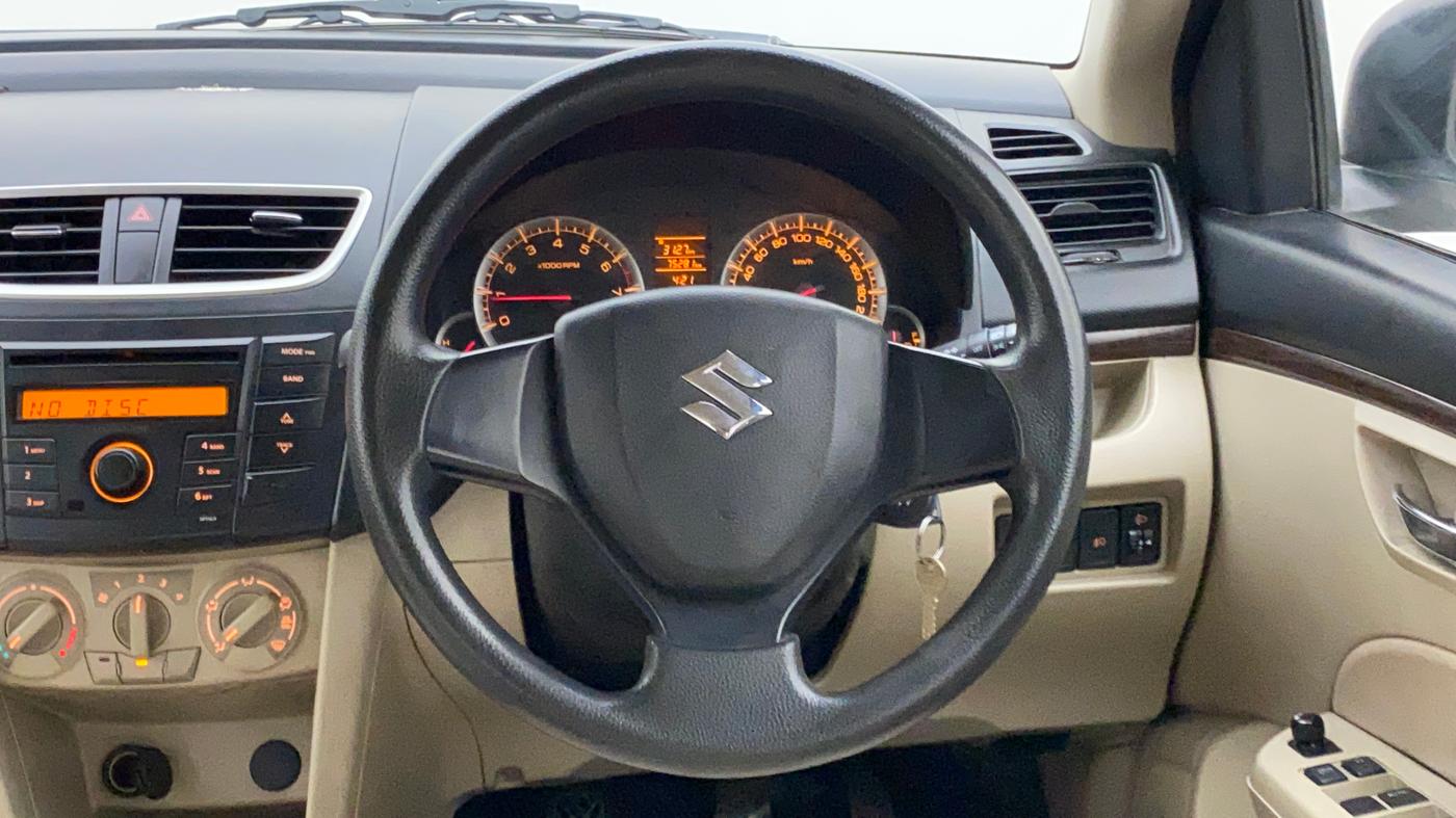 2013 Maruti Swift Dzire VXI, Petrol, Manual, 75,281 km, Steering Wheel Close Up