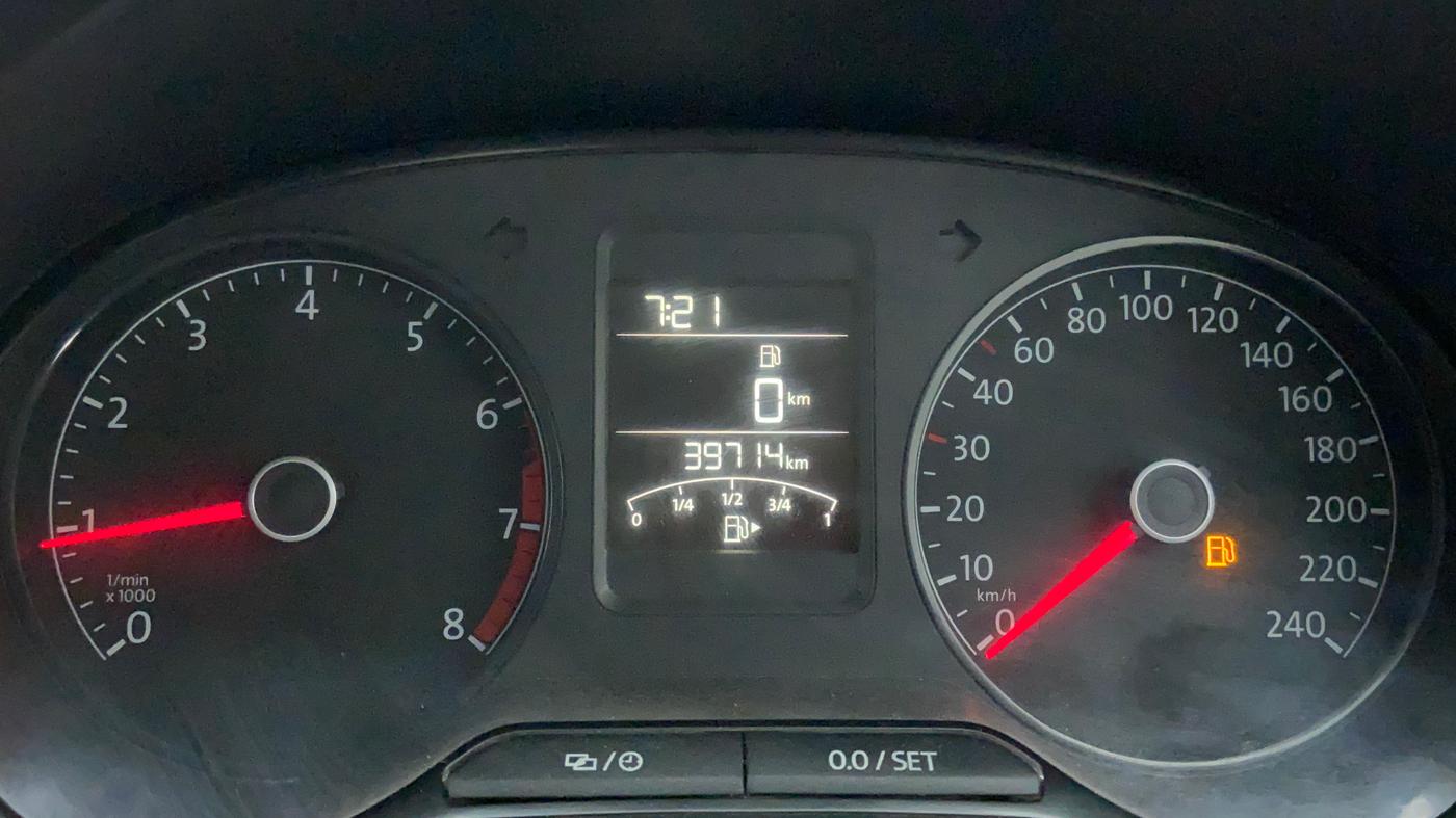 2018 Volkswagen Vento COMFORTLINE 1.6, Petrol, Manual, 39,714 km, Odometer Image
