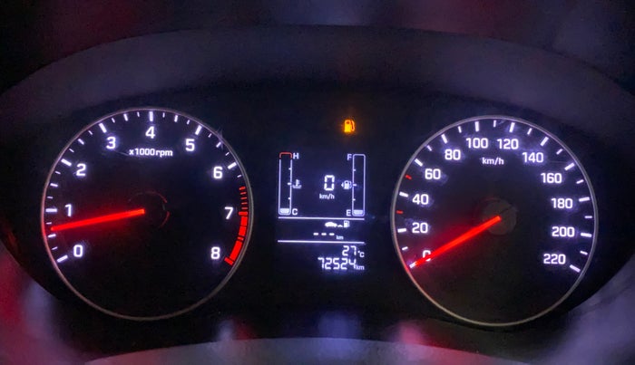 2019 Hyundai Elite i20 SPORTZ PLUS 1.2, Petrol, Manual, 72,539 km, Odometer Image