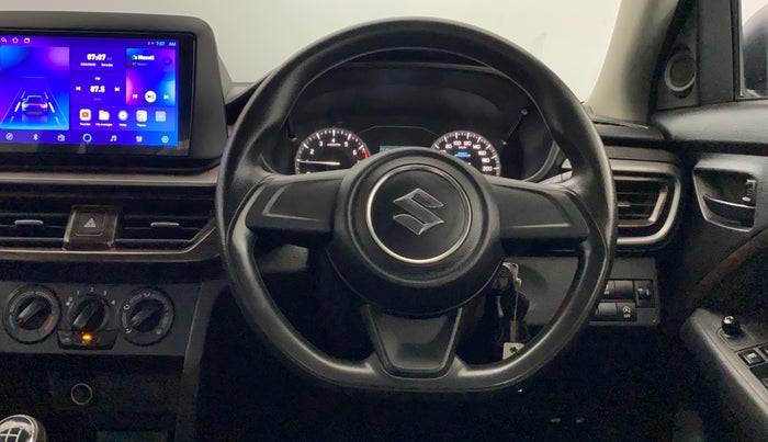 2022 Maruti BREZZA LXI SMART HYBRID, Petrol, Manual, 30,483 km, Steering Wheel Close Up