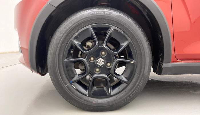 2018 Maruti IGNIS ALPHA 1.2 AMT DUAL TONE, Petrol, Automatic, 38,395 km, Left Front Wheel