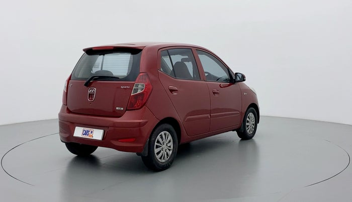 2013 Hyundai i10 SPORTZ 1.2 KAPPA2, Petrol, Manual, 72,065 km, Right Back Diagonal