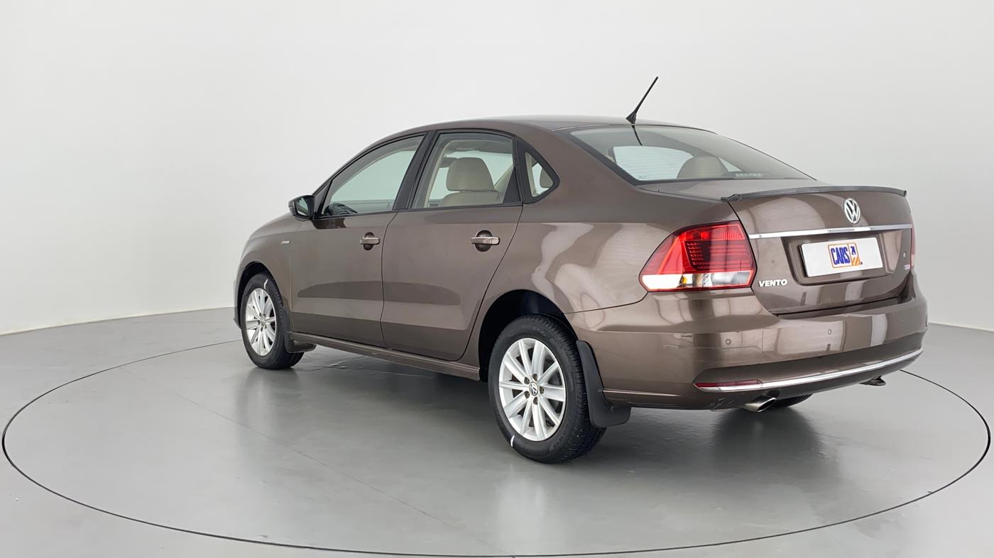 2016 Volkswagen Vento HIGHLINE TDI AT, Diesel, Automatic, 74,251 km, Left Back Diagonal
