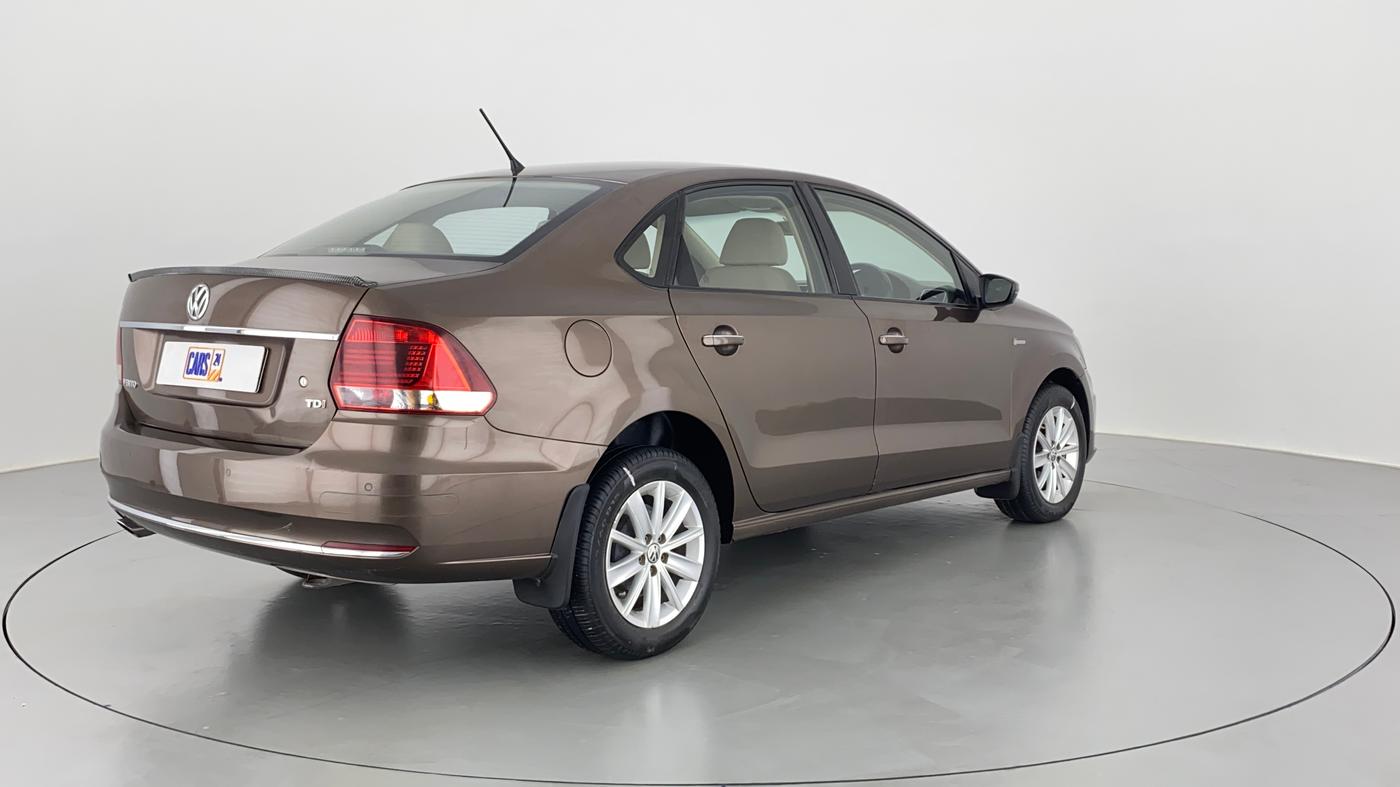 2016 Volkswagen Vento HIGHLINE TDI AT, Diesel, Automatic, 74,251 km, Right Back Diagonal