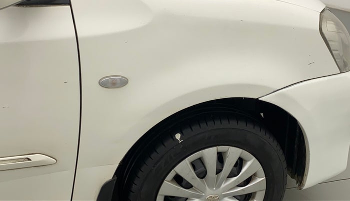 2012 Toyota Etios G, Petrol, Manual, 39,717 km, Right fender - Slightly dented
