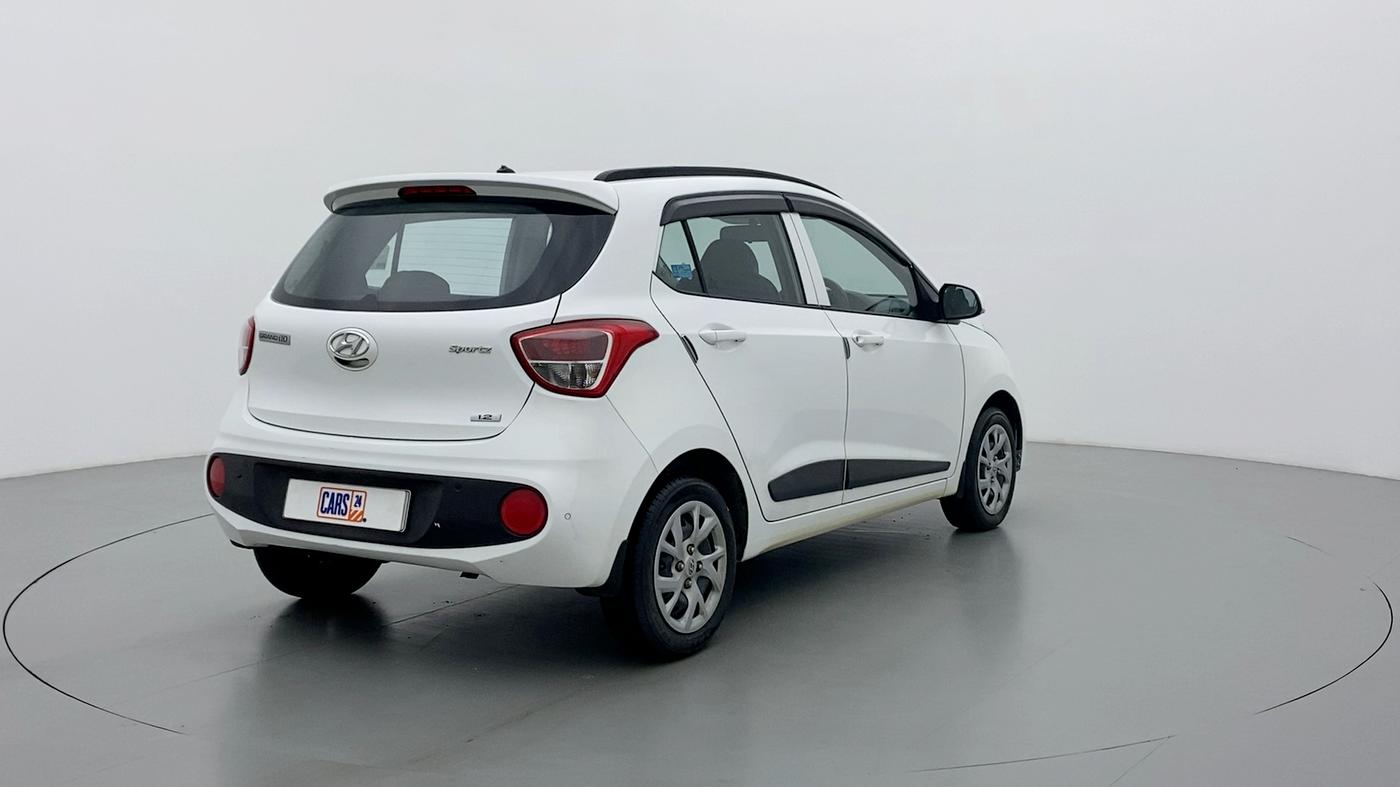2019 Hyundai Grand i10 SPORTZ 1.2 KAPPA VTVT, Petrol, Manual, 27,451 km, Right Back Diagonal