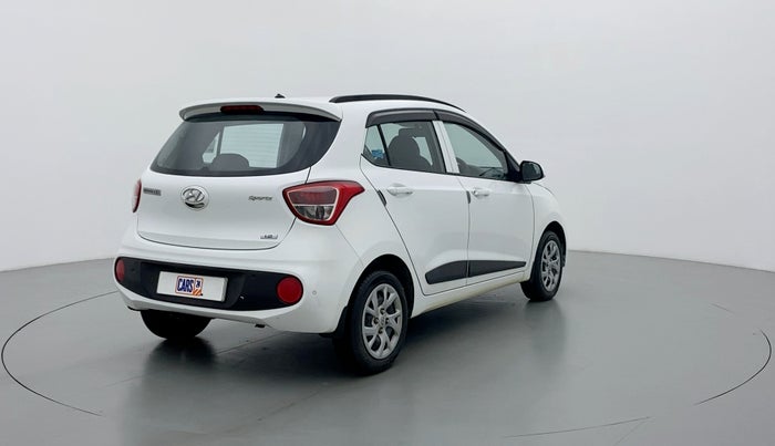 2019 Hyundai Grand i10 SPORTZ 1.2 KAPPA VTVT, Petrol, Manual, 27,451 km, Right Back Diagonal