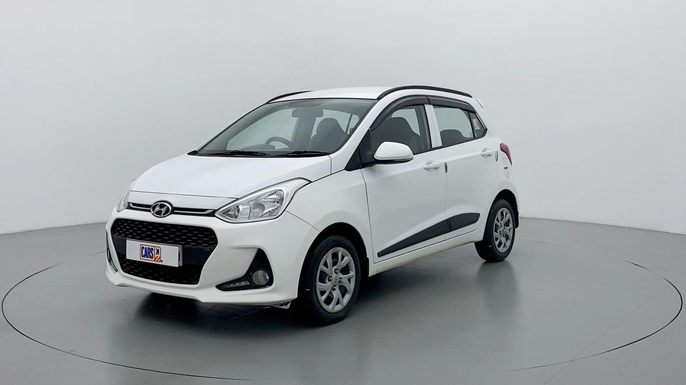 2019 Hyundai Grand i10 SPORTZ 1.2 KAPPA VTVT, Petrol, Manual, 27,451 km, Left Front Diagonal
