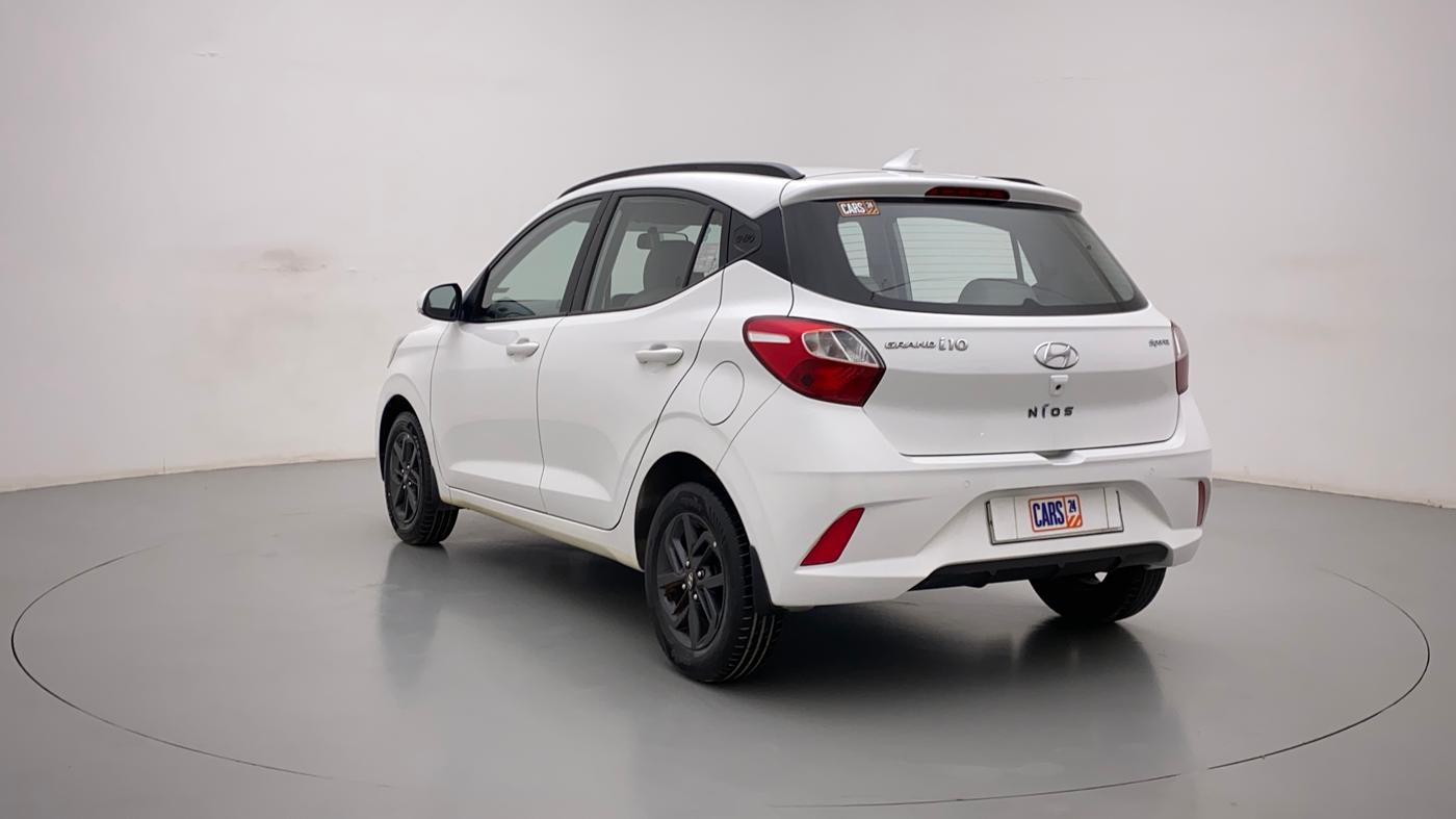 2019 Hyundai GRAND I10 NIOS SPORTZ AMT 1.2 KAPPA VTVT, Petrol, Automatic, 35,148 km, Left Back Diagonal