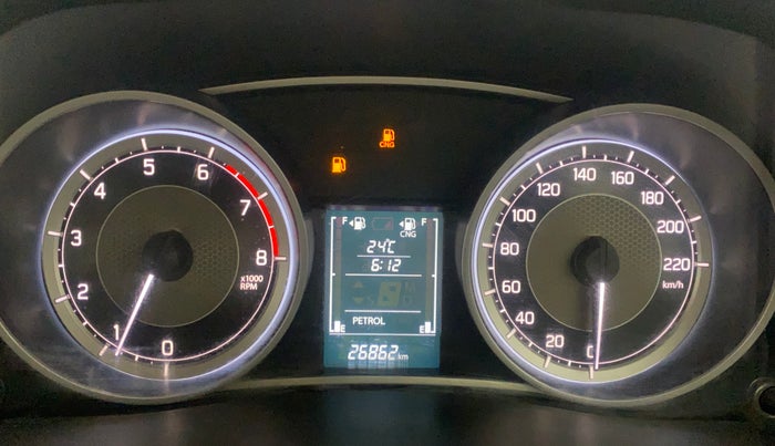 2022 Maruti Dzire ZXI CNG, CNG, Manual, 26,859 km, Odometer Image