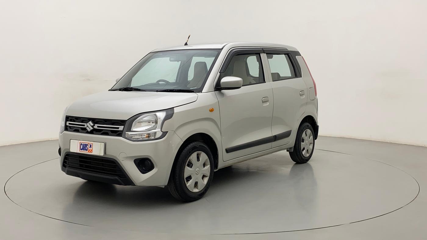 2019 Maruti New Wagon-R VXI 1.0 AMT, Petrol, Automatic, 30,643 km, Left Front Diagonal