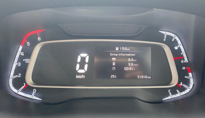 2022 KIA SONET HTX 1.5, Diesel, Manual, 51,907 km, Odometer Image