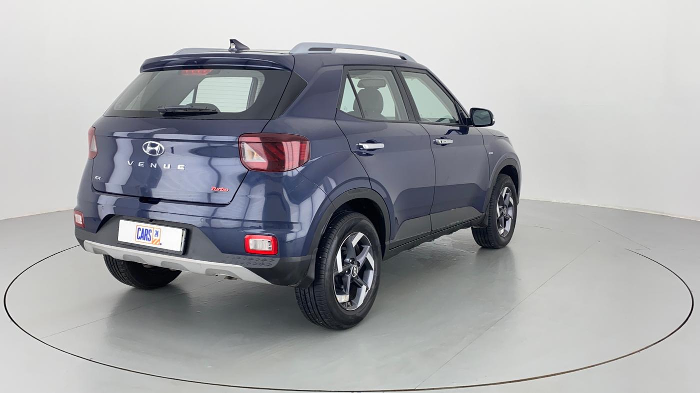 2021 Hyundai VENUE 1.0 turbo GDI IMT SX O, Petrol, Manual, 5,642 km, Right Back Diagonal