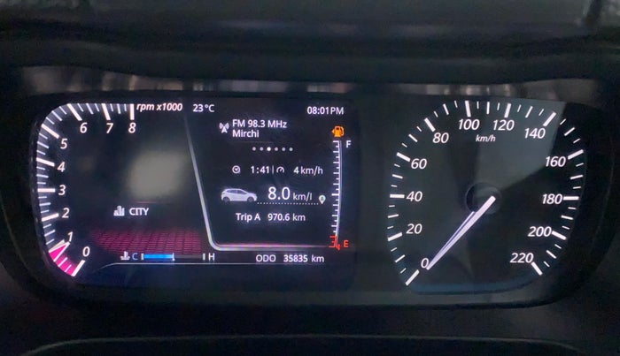 2020 Tata ALTROZ XZ PETROL, Petrol, Manual, 35,835 km, Odometer Image