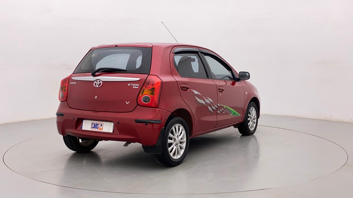 2011 Toyota Etios Liva V, Petrol, Manual, 79,431 km, Right Back Diagonal