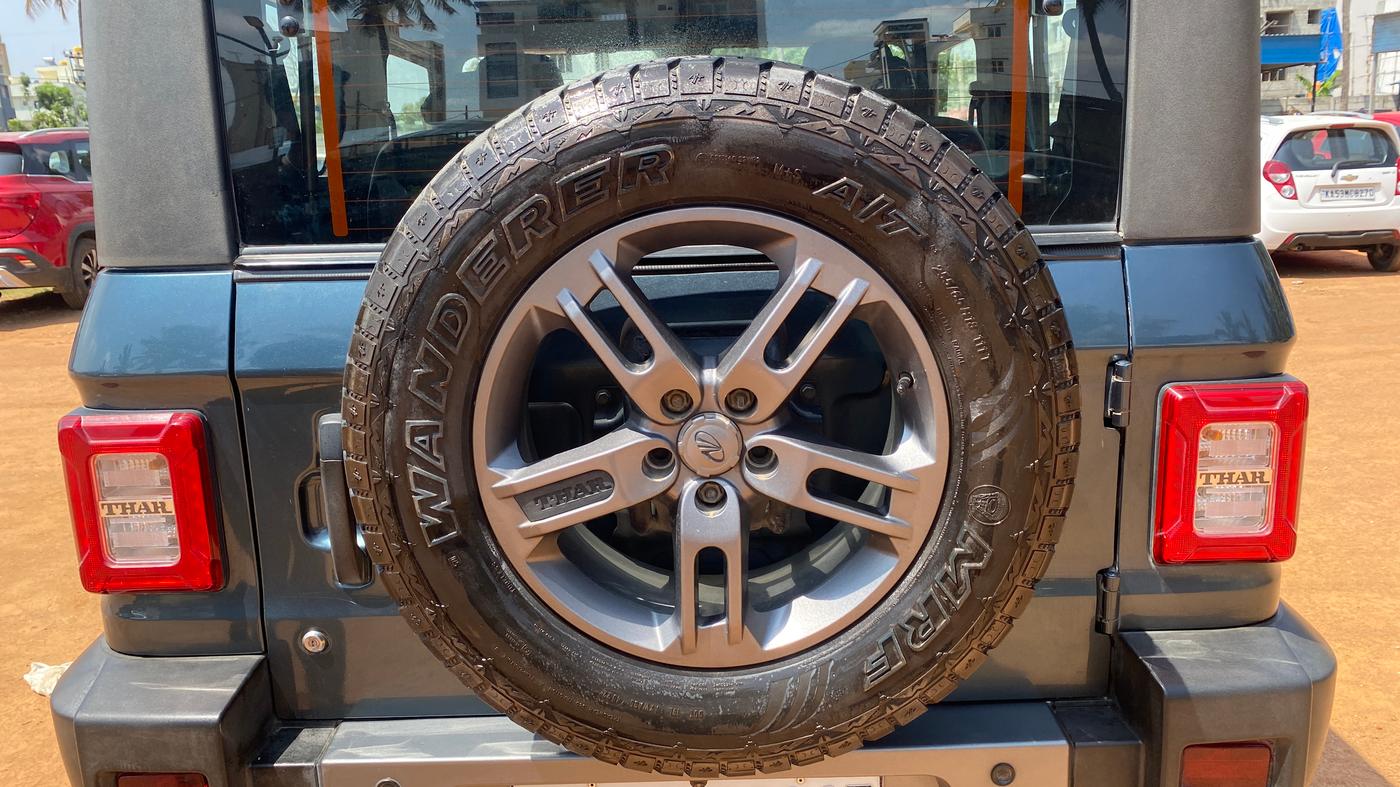 2022 Mahindra Thar LX HT PETROL 4WD MT, Petrol, Manual, 23,396 km, Spare Tyre