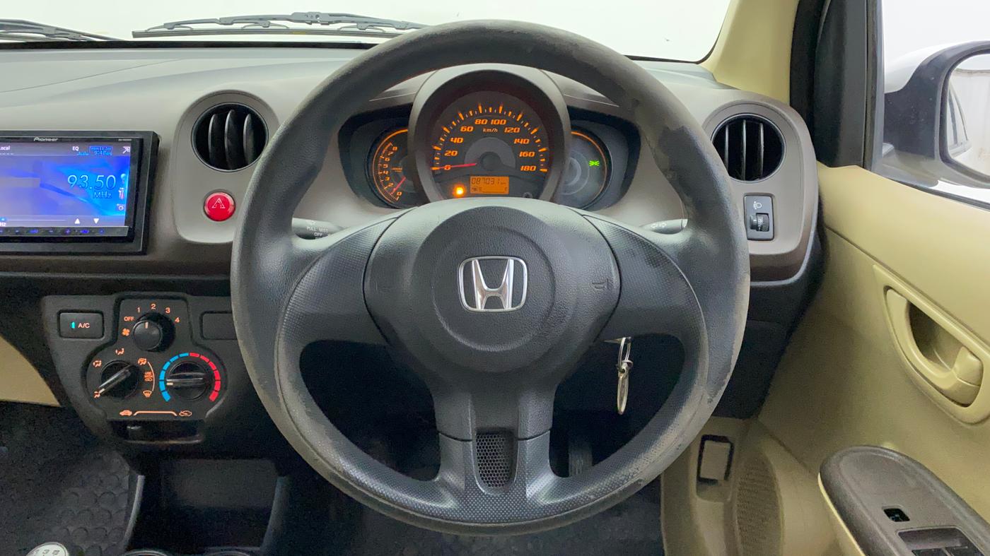 2013 Honda Amaze 1.2L I-VTEC E, Petrol, Manual, 87,031 km, Steering Wheel Close Up