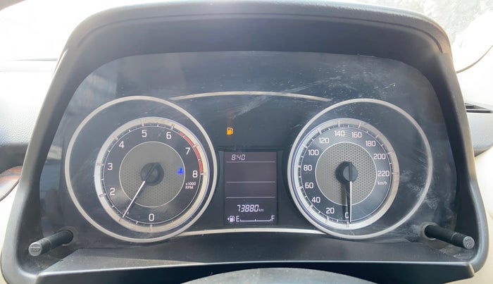 2019 Maruti Dzire VXI, CNG, Manual, 73,834 km, Odometer Image
