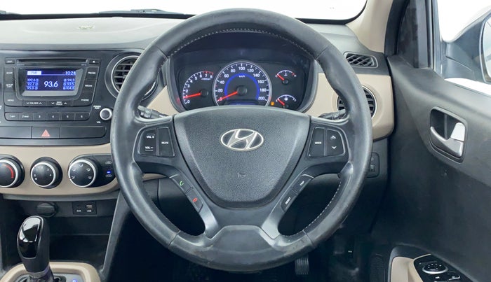 2015 Hyundai Grand i10 ASTA AT 1.2 KAPPA VTVT, Petrol, Automatic, 75,561 km, Steering Wheel Close Up