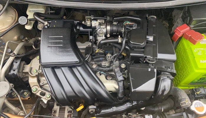 2017 Nissan Micra XV CVT, Petrol, Automatic, 1,06,798 km, Engine View