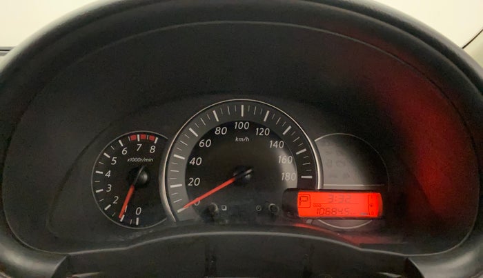 2017 Nissan Micra XV CVT, Petrol, Automatic, 1,06,798 km, Odometer Image