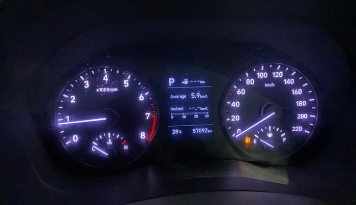 2019 Hyundai Verna 1.6 VTVT SX (O) AT, Petrol, Automatic, 57,083 km, Odometer Image