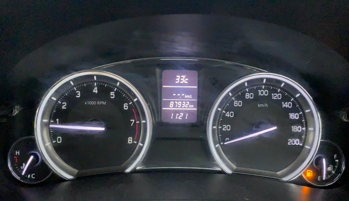 2016 Maruti Ciaz ZXI, Petrol, Manual, 87,932 km, Odometer Image