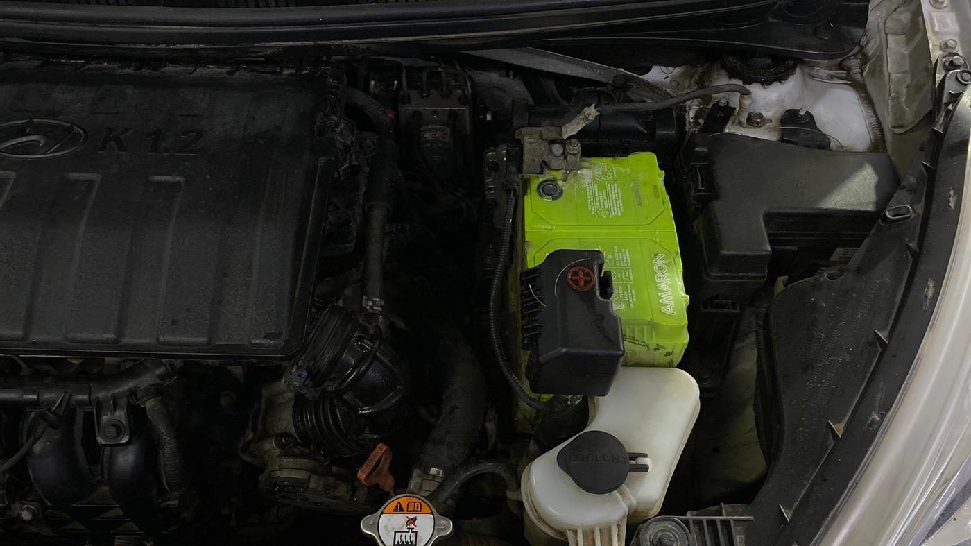 2018 Hyundai Grand i10 SPORTZ (O) AT 1.2 KAPPA VTVT, Petrol, Automatic, 19,832 km, Engine View - Left